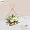10pcs Gold Metal Diamond Shape Flower Vases Tabletop Wedding Centerpieces Stand